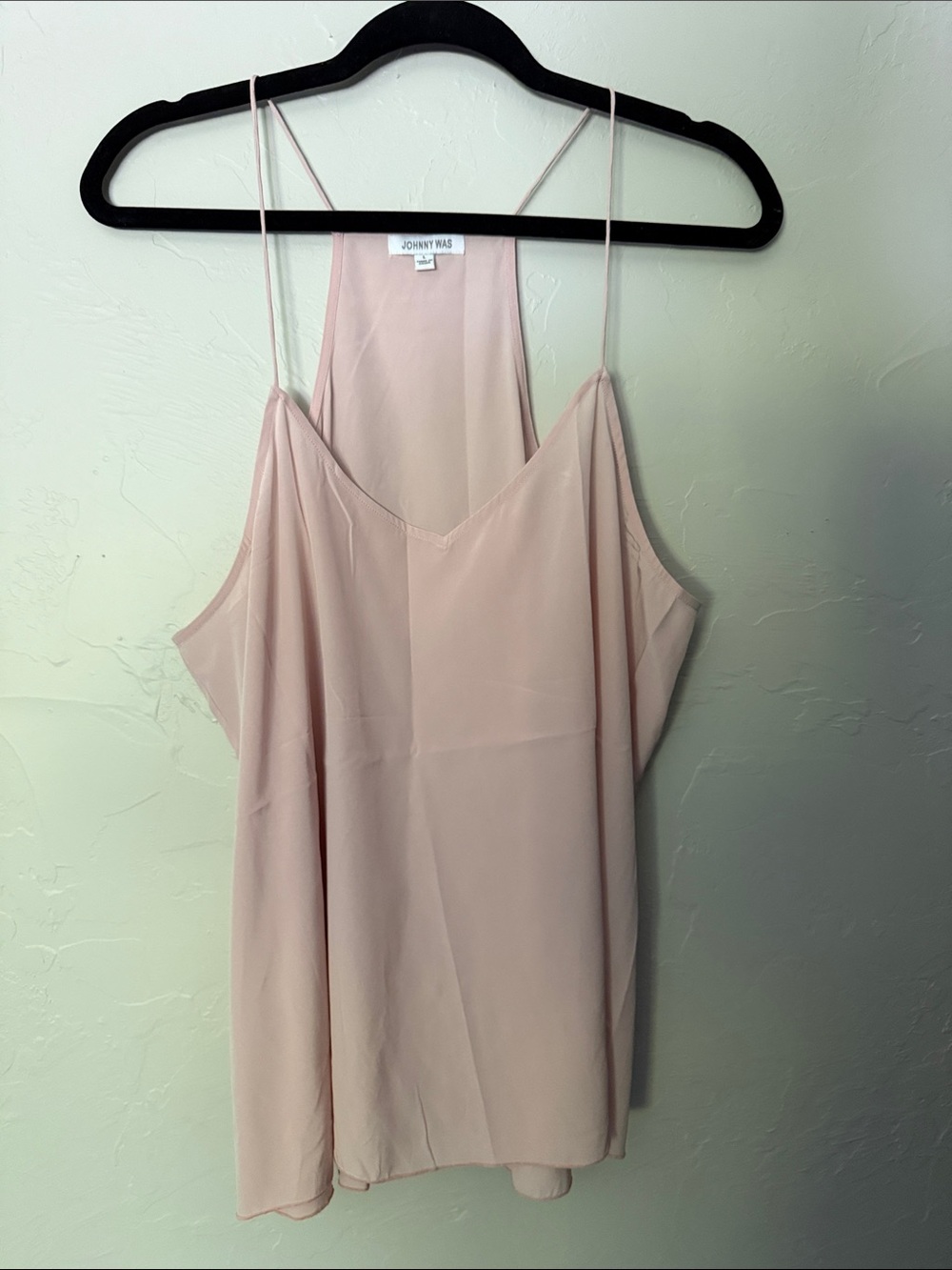Johnny Was Blush Pink Spaghetti Strap Camisole